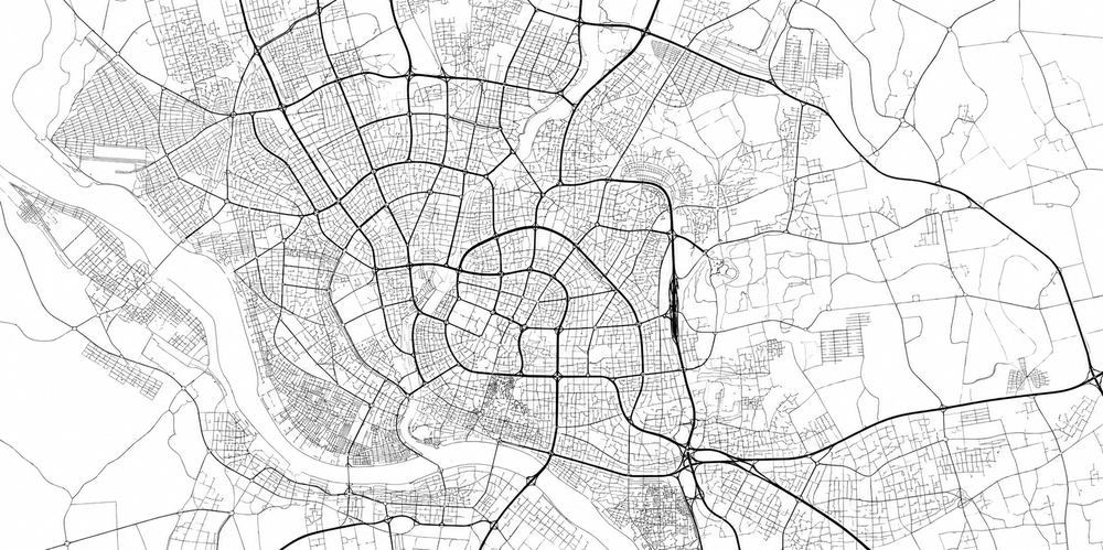 Dhaka street map